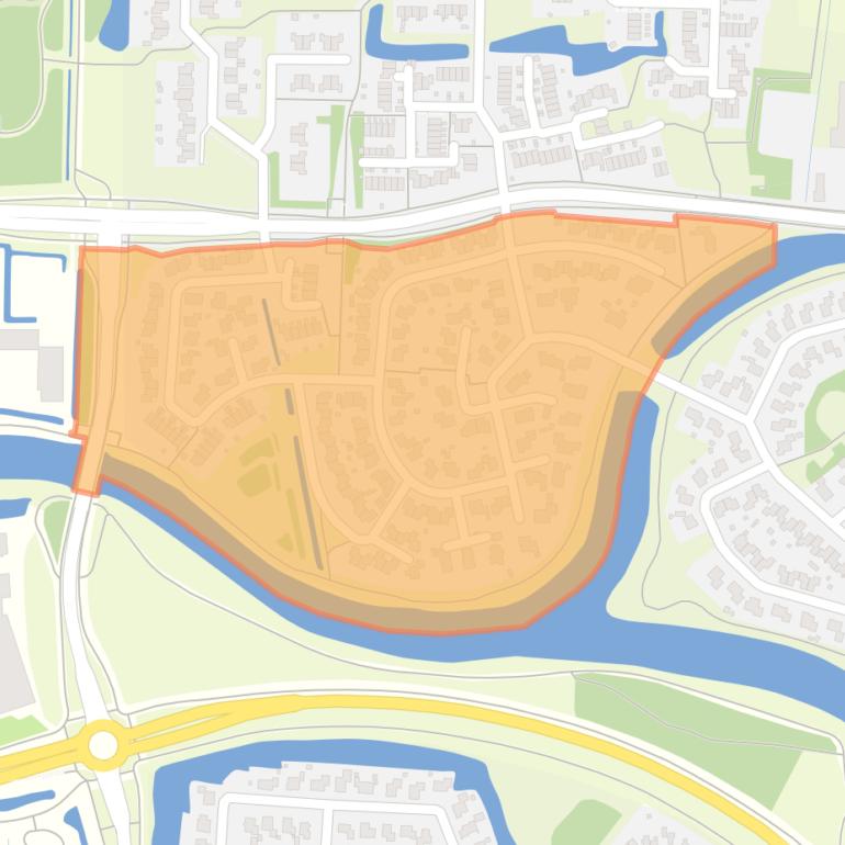 Kaart van de buurt Fivelzigt.