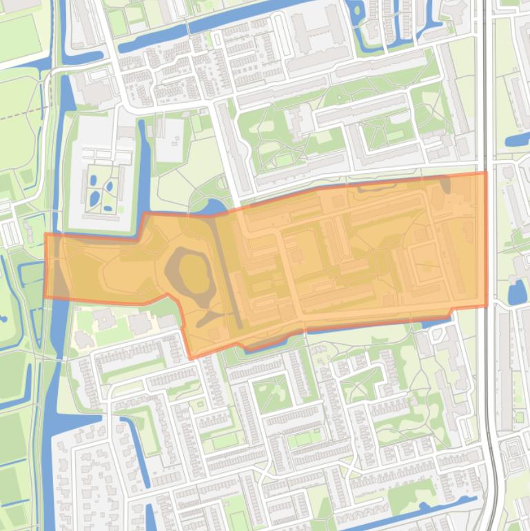 Kaart van de Fledderusbuurt.