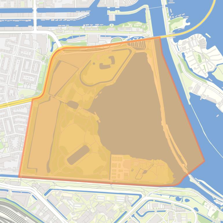 Kaart van de buurt Flevopark.