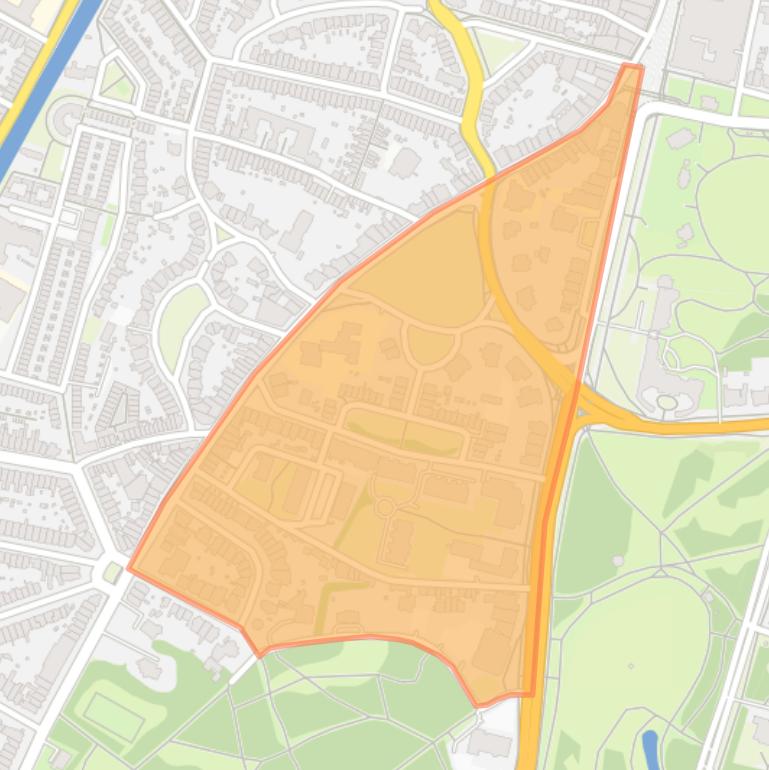 Kaart van de buurt Florapark.