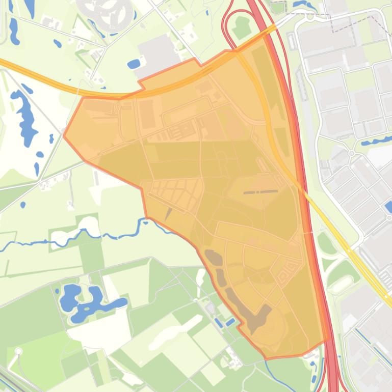 Kaart van de buurt Floriade Park.