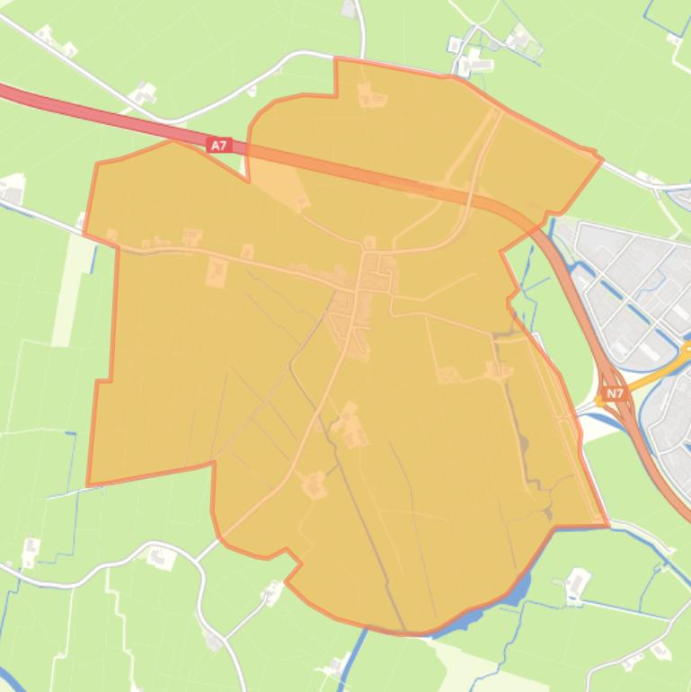 Kaart van de buurt Folsgare.