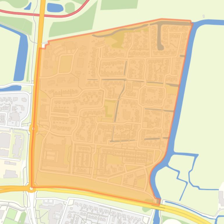 Kaart van de buurt Franeker Hamburgerrak en st Want.