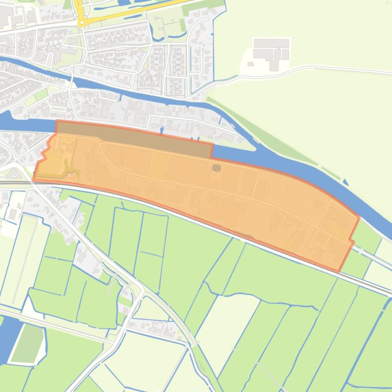 Kaart van de buurt Franeker Industrieterrein Oost.