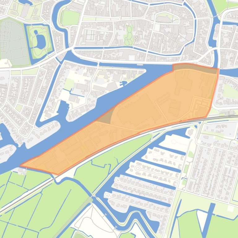 Kaart van de buurt Franeker Industrieterrein Zuid.