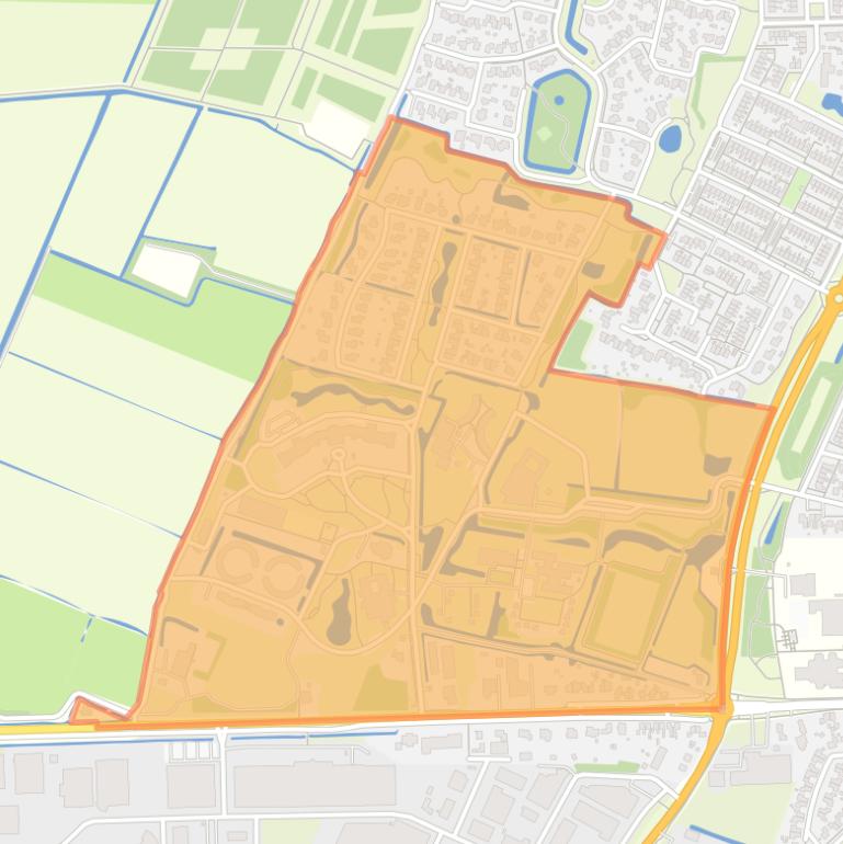 Kaart van de buurt Franeker Keningspark.