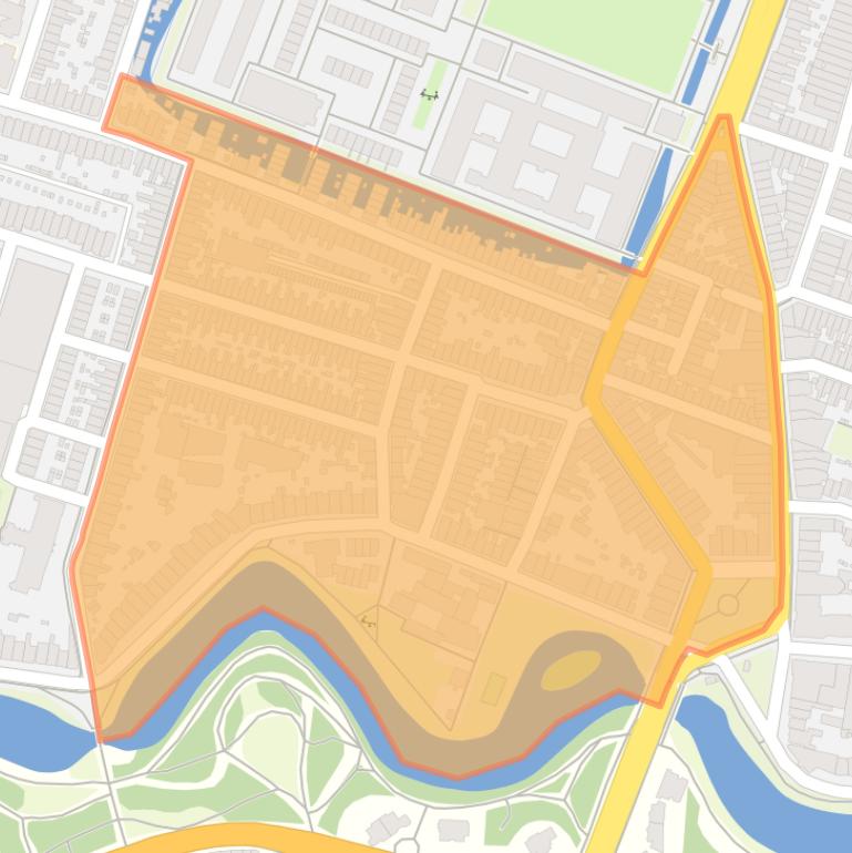 Kaart van de Frans Halsbuurt.