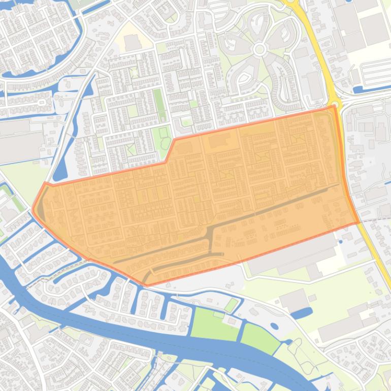 Kaart van de buurt Frederiksoord-Zuid.