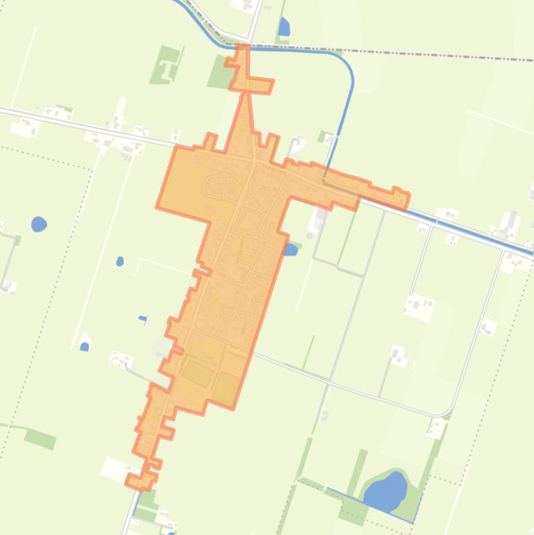 Kaart van de buurt Frieschepalen-Kom.