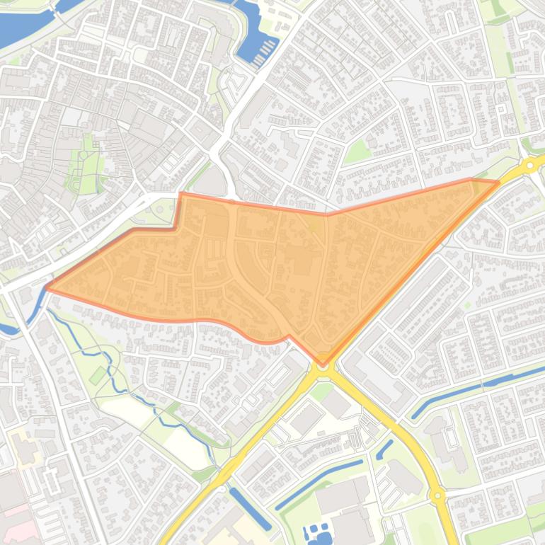 Kaart van de buurt Friesegracht Noord.