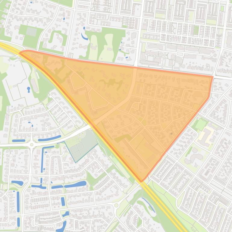 Kaart van de buurt Friezenlaan.