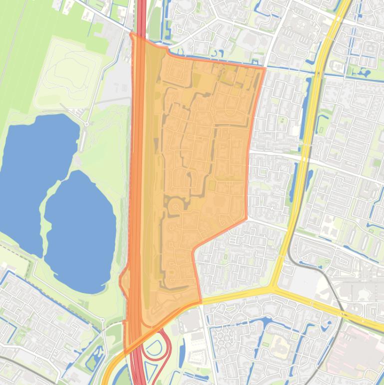 Kaart van de buurt Gaarden.