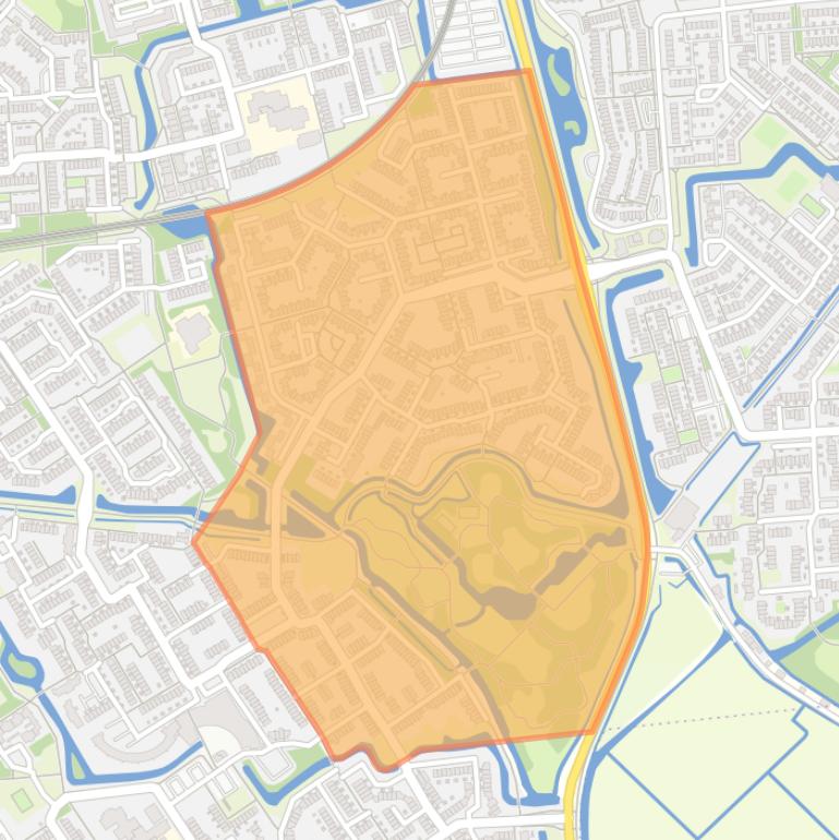 Kaart van de buurt Gaarden.