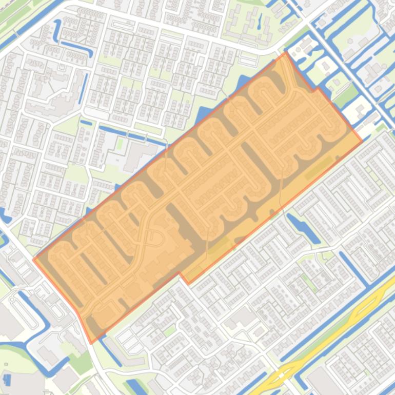 Kaart van de Gaardenbuurt.