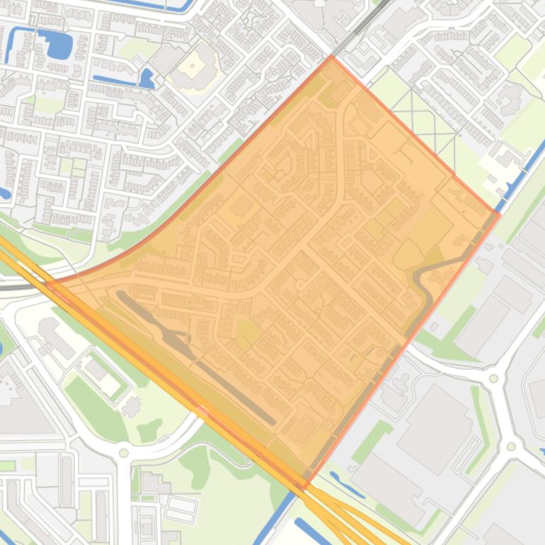 Kaart van de Gaardenbuurt.