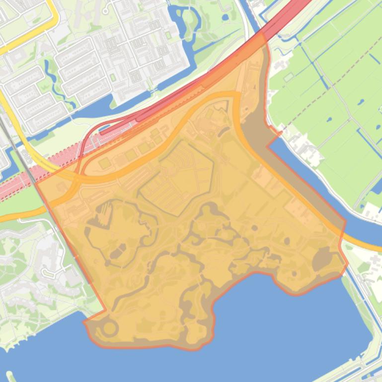 Kaart van de buurt Gaasperpark.