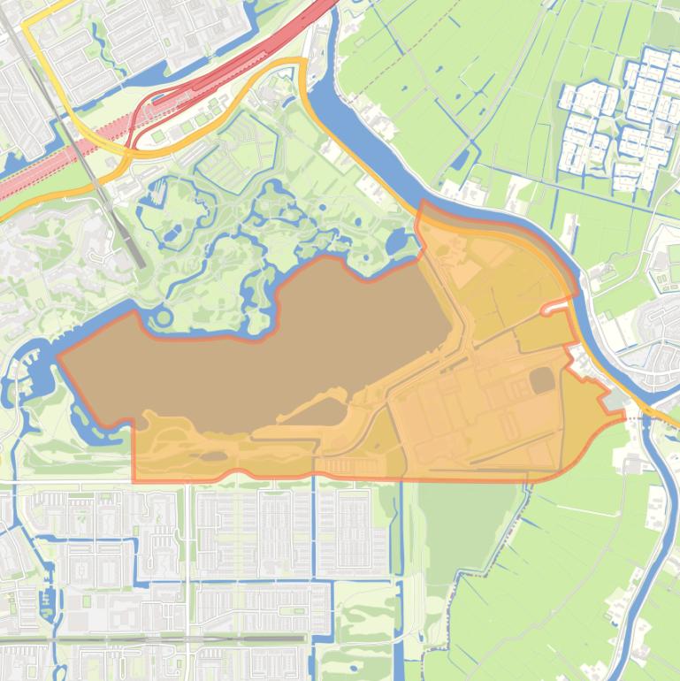 Kaart van de buurt Gaasperplas.