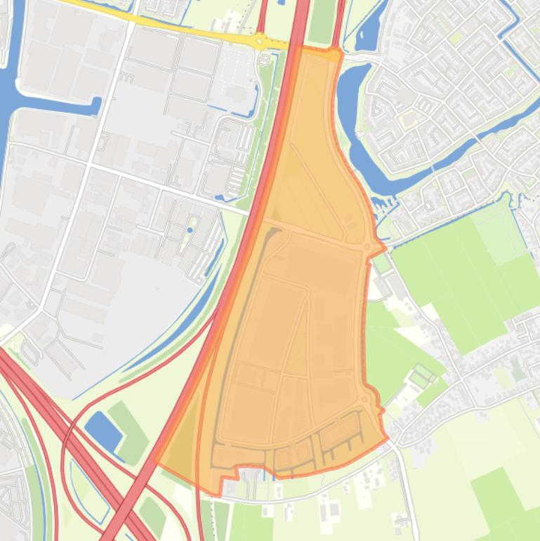 Kaart van de buurt Gaasperwaard.