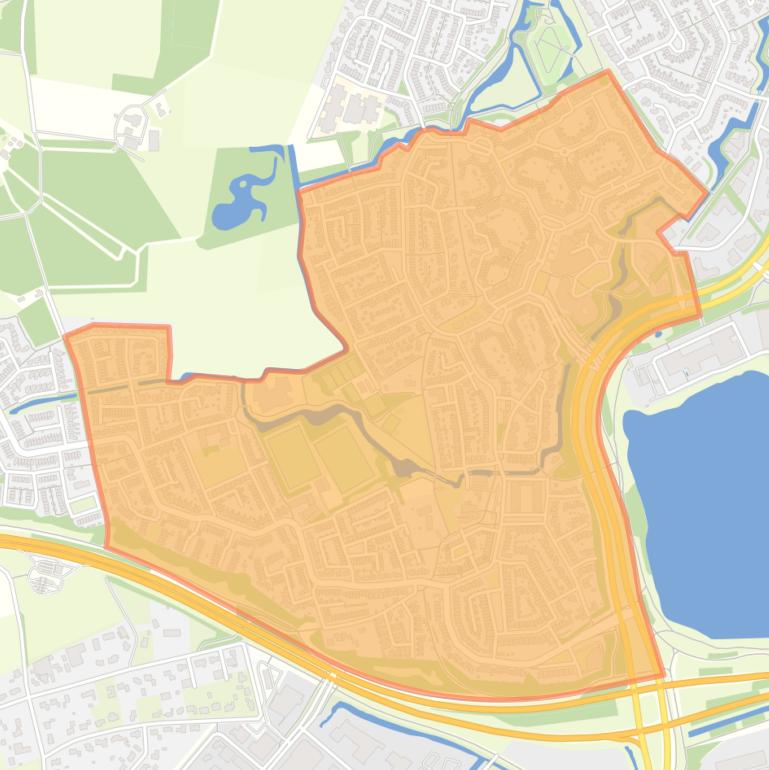 Kaart van de buurt Gageldonk.