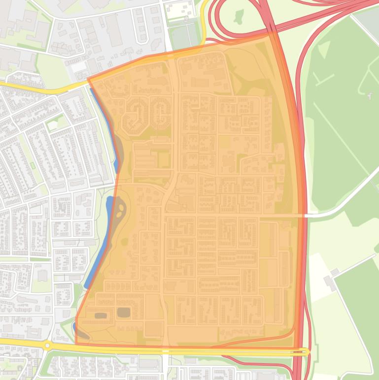 Kaart van de buurt Gageldonk-Oost.