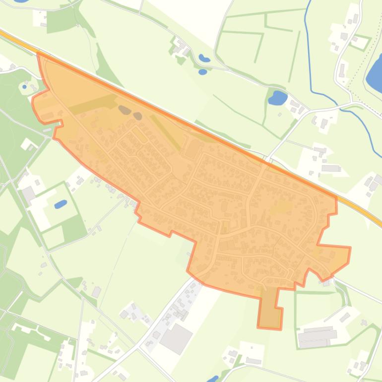 Kaart van de buurt Gassel kom.