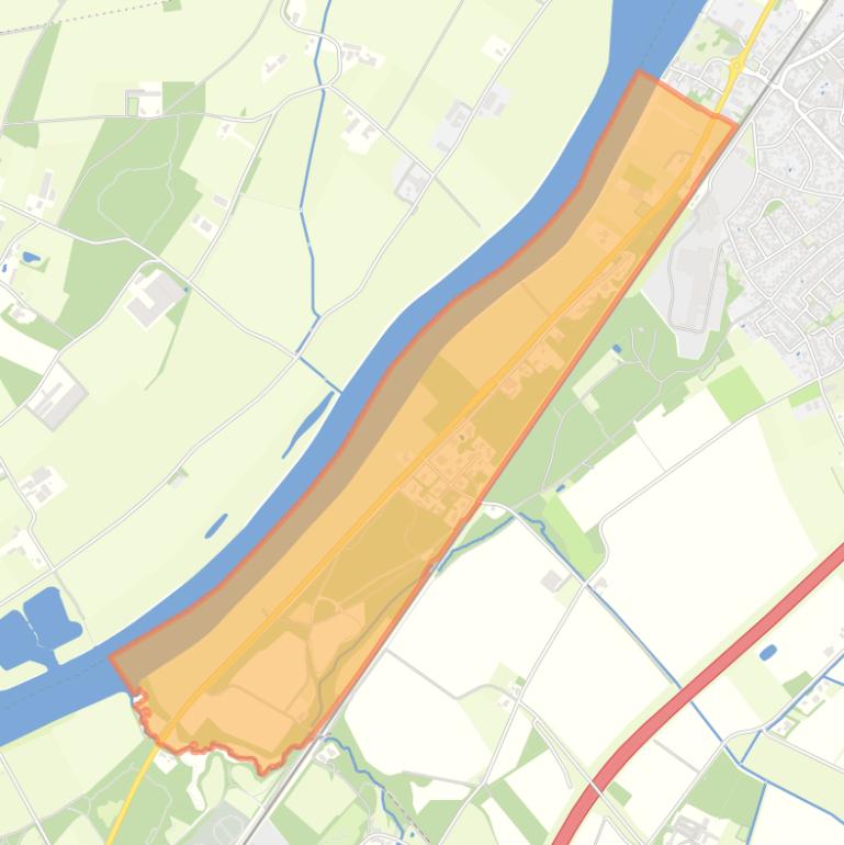 Kaart van de buurt Gebied Patersweg.
