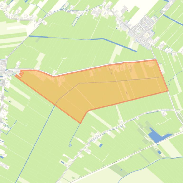 Kaart van de buurt Geer.