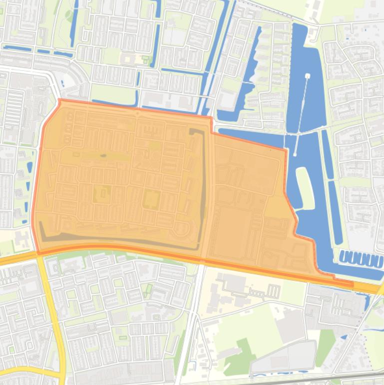 Kaart van de buurt Geeren-zuid.