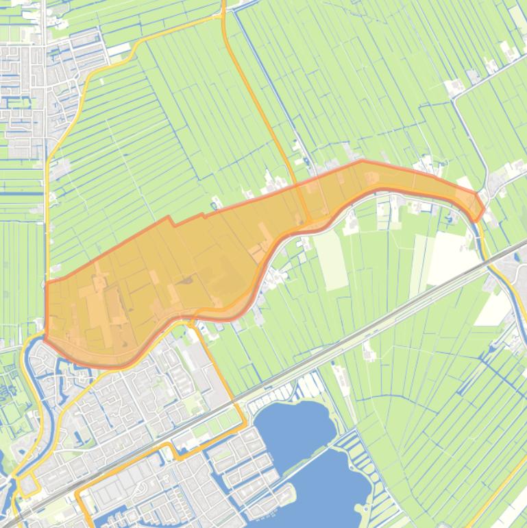 Kaart van de buurt Geestdorp.