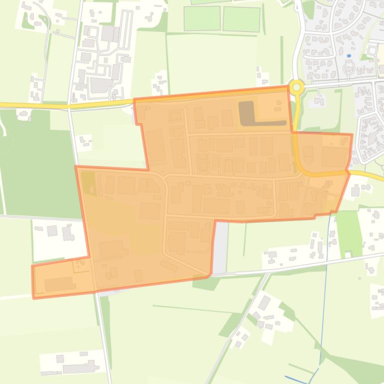 Kaart van de buurt Geesteren industrie Lutkeberg.