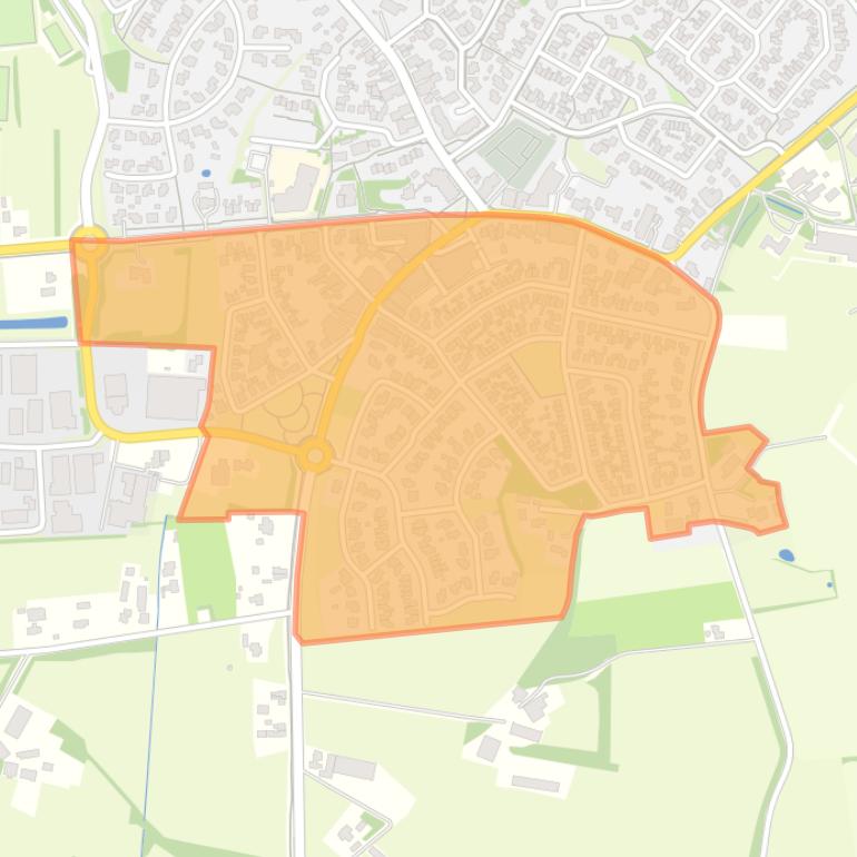 Kaart van de buurt Geesteren zuid.