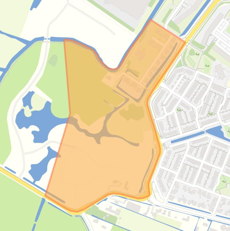 Kaart van de buurt Geestwater.