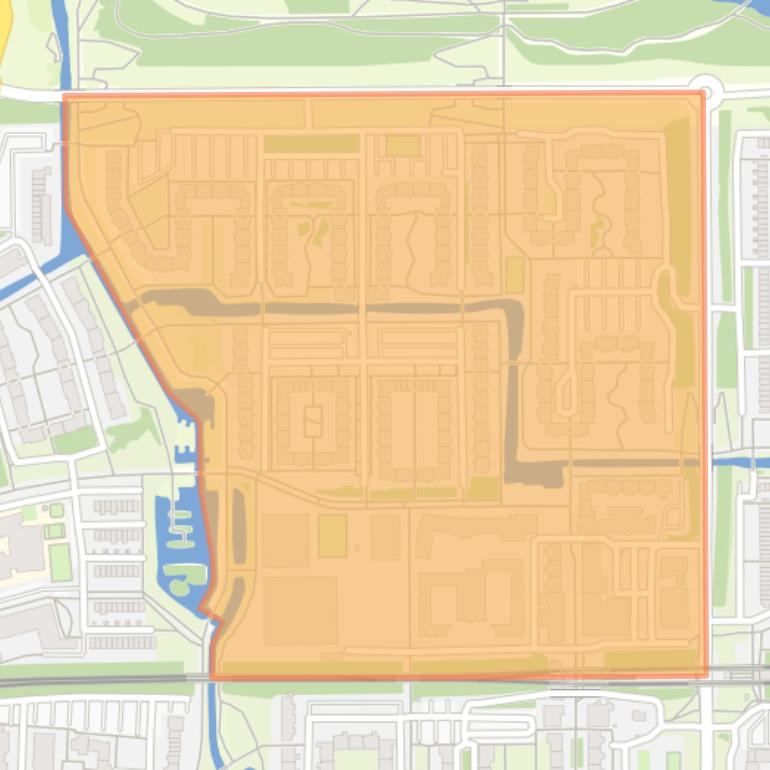 Kaart van de buurt Gein 1.