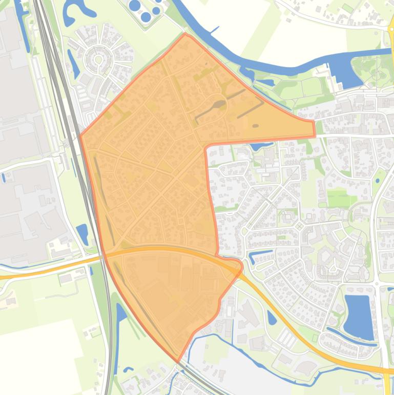 Kaart van de buurt Geldermalsen West.