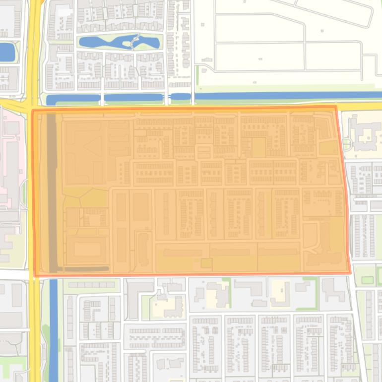 Kaart van de Geleerdenbuurt.