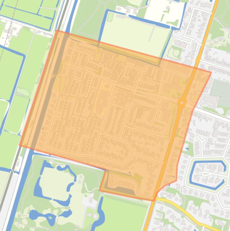 Kaart van de Geleerdenbuurt.