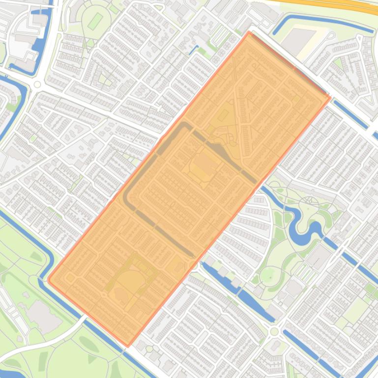 Kaart van de Gelenbuurt.