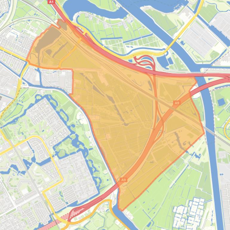 Kaart van de buurt Gemeenschapspolder.