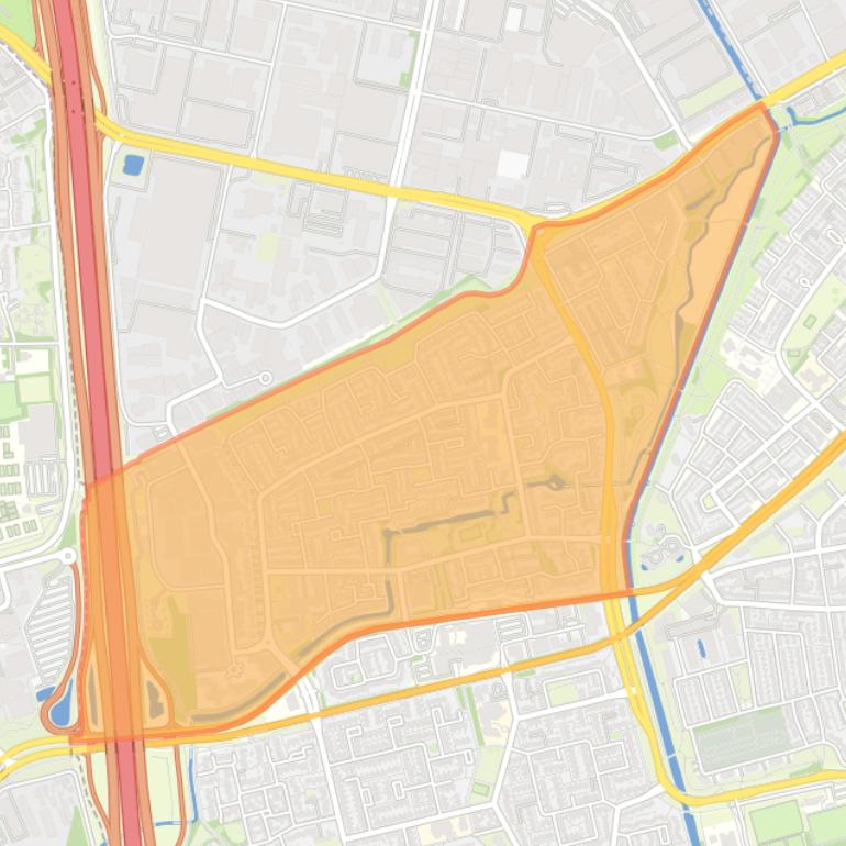 Kaart van de buurt Genderbeemd.