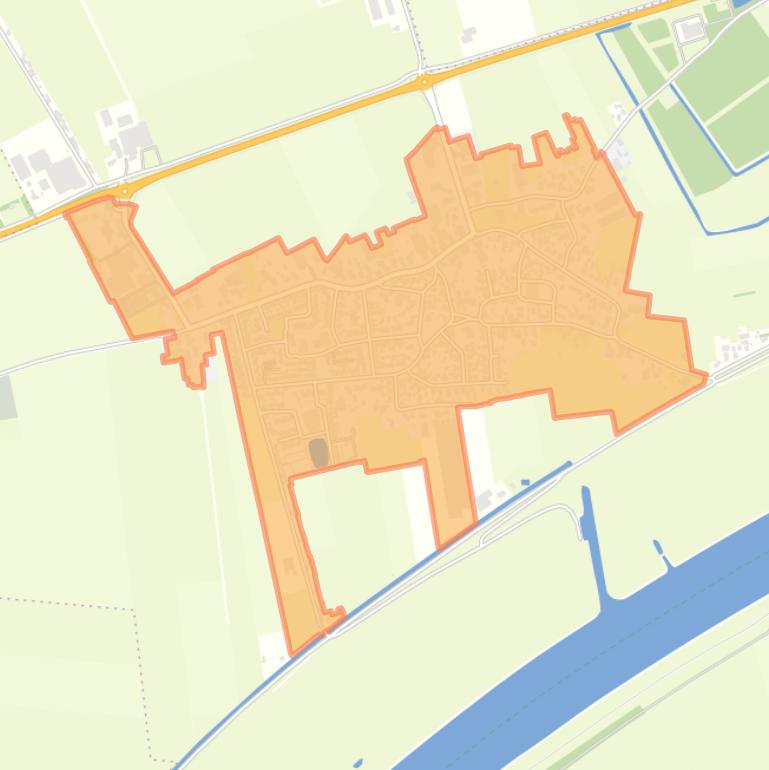 Kaart van de buurt Genderen.