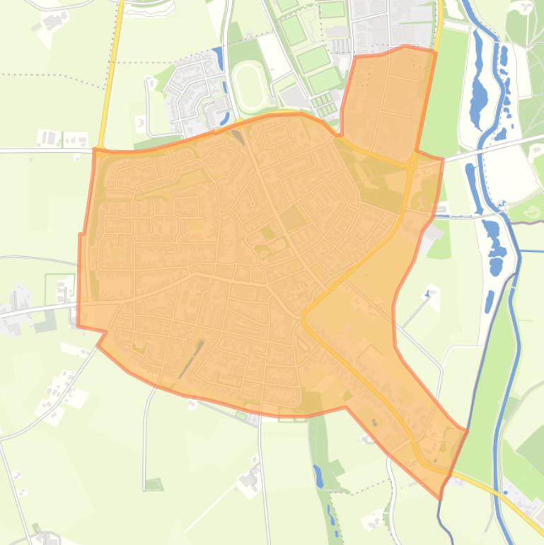 Kaart van de buurt Gendringen.