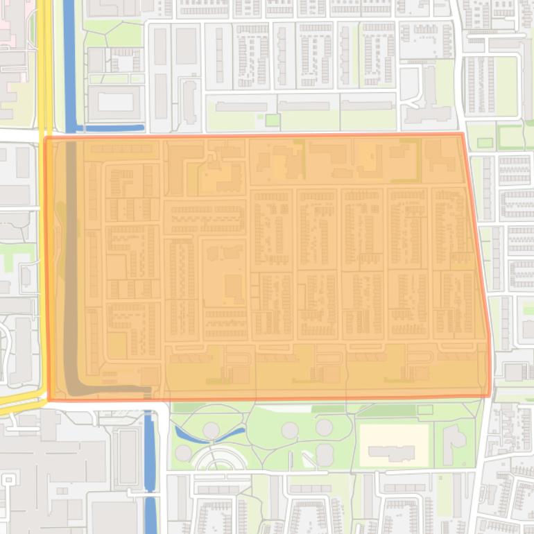 Kaart van de Geneesherenbuurt.