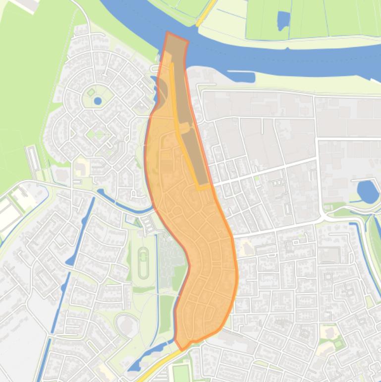 Kaart van de buurt Genemuiden Kern.