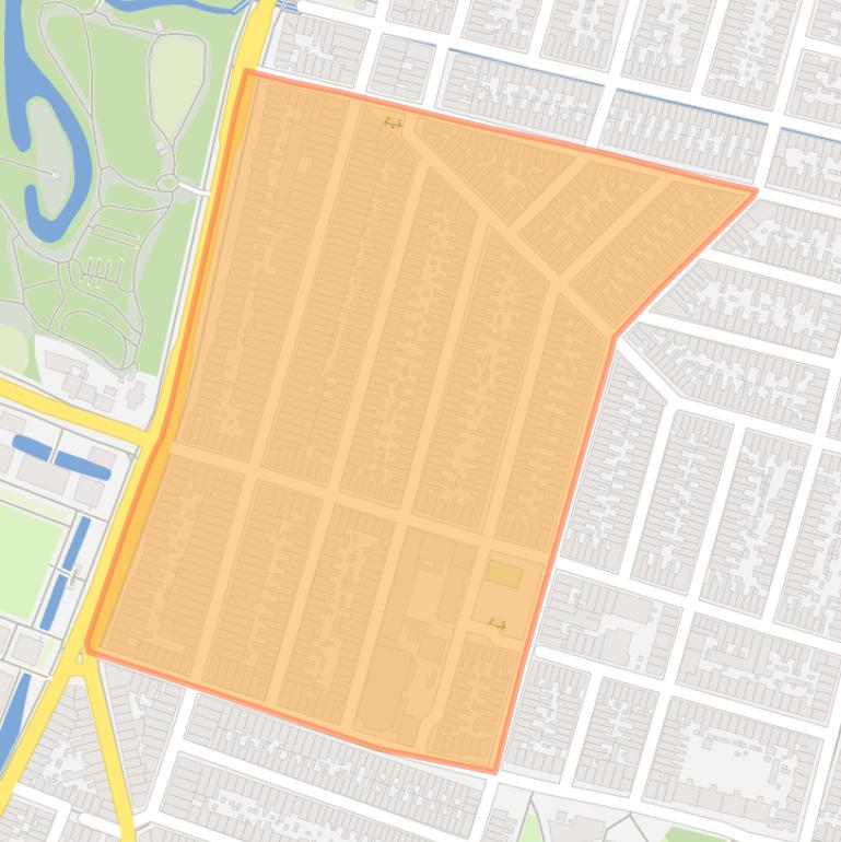 Kaart van de Generaalsbuurt.