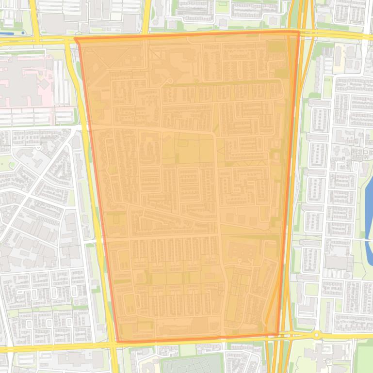 Kaart van de Generalenbuurt.