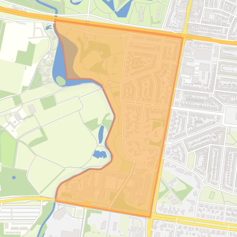 Kaart van de buurt Genneperzijde.