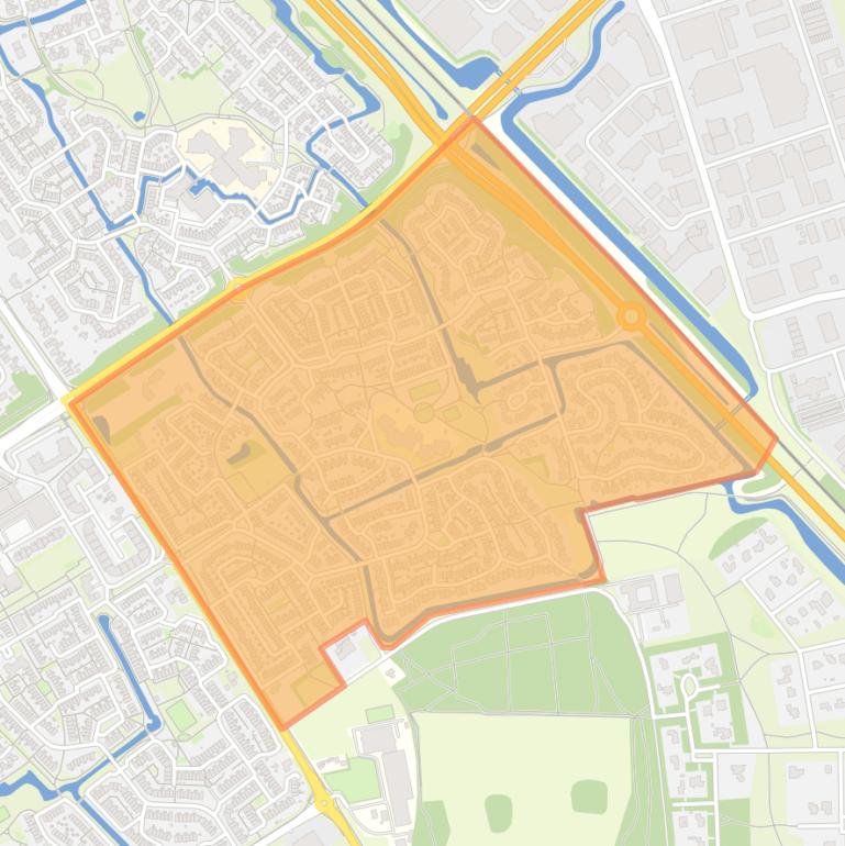 Kaart van de buurt Gerenbroek.