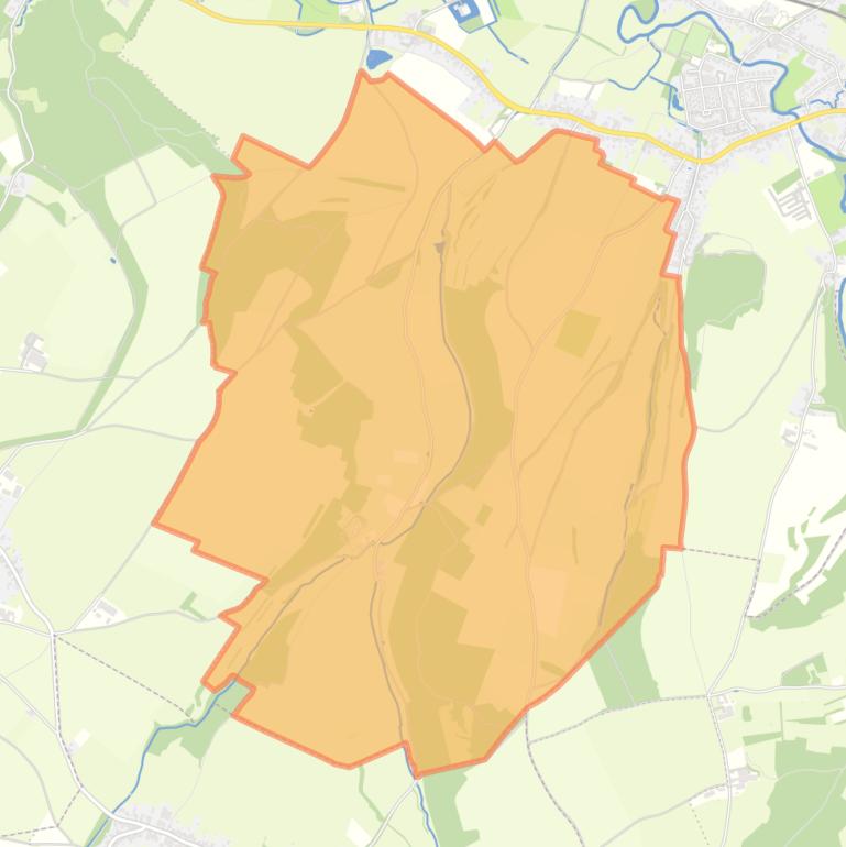 Kaart van de buurt Gerendal.