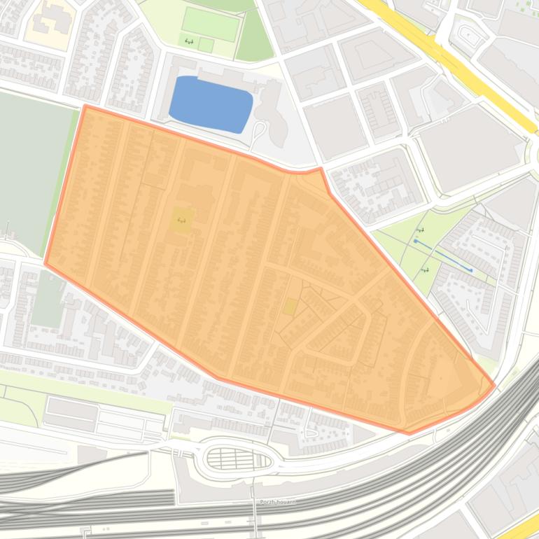 Kaart van de buurt Gerrit van Stellingwerfstraat en omgeving.