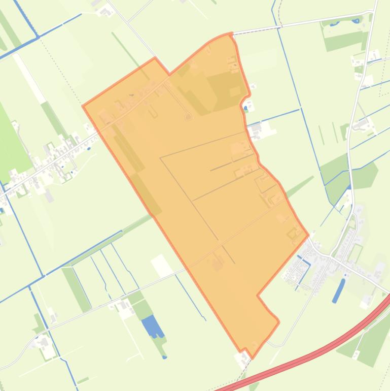 Kaart van de buurt Gersloot.